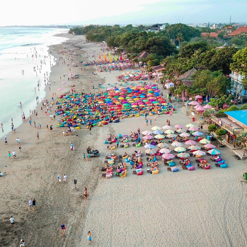 Seminyak Beach in Indonesia